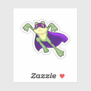 Frog Hero Aufkleber