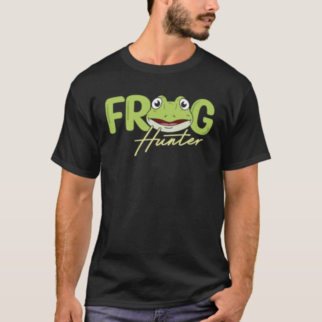 Frog Hunter Amphibian Frog Catcher Tadpole Toad T-Shirt (Vorderseite)