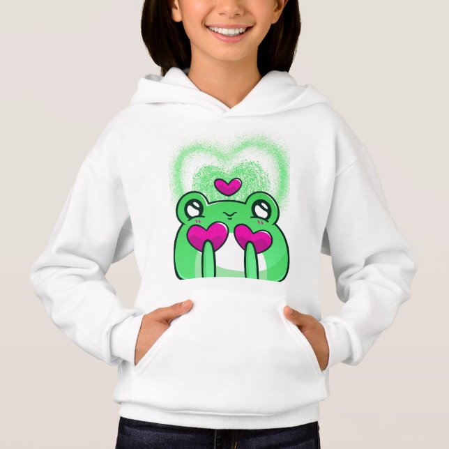 Frog kawaii Sweatshirt (Vorderseite)
