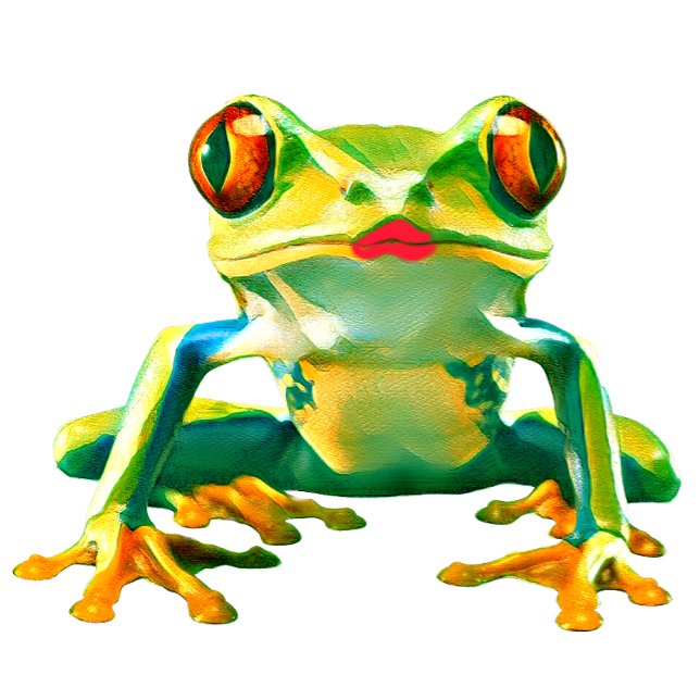 Frog Kiss Lipstick T-Shirt (Von Creator hochgeladen)