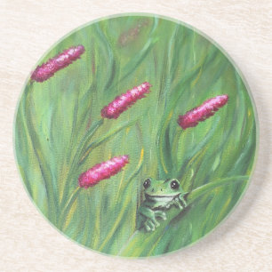Frog Magic Spaß Watercolor Froggy Getränkeuntersetzer