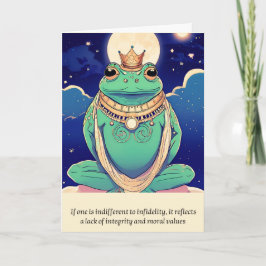 frog message happy birthday karte