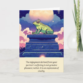 frog message happy birthday karte