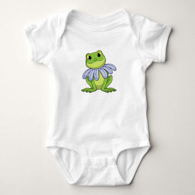Frog mit Daisy Baby Strampler (Vorderseite)