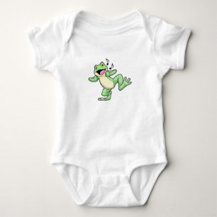 Frog Music Dance Baby Strampler