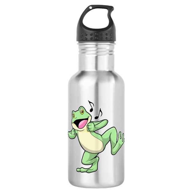 Frog Music Dance Edelstahlflasche (Vorderseite)