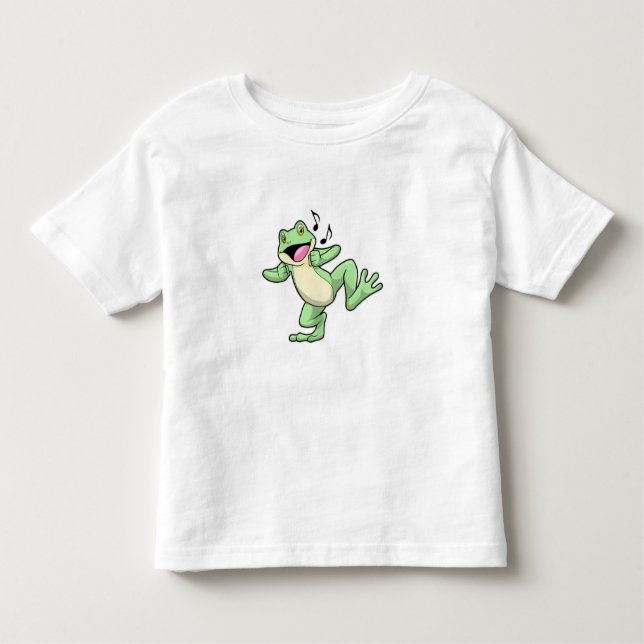 Frog Music Dance Kleinkind T-shirt (Vorderseite)