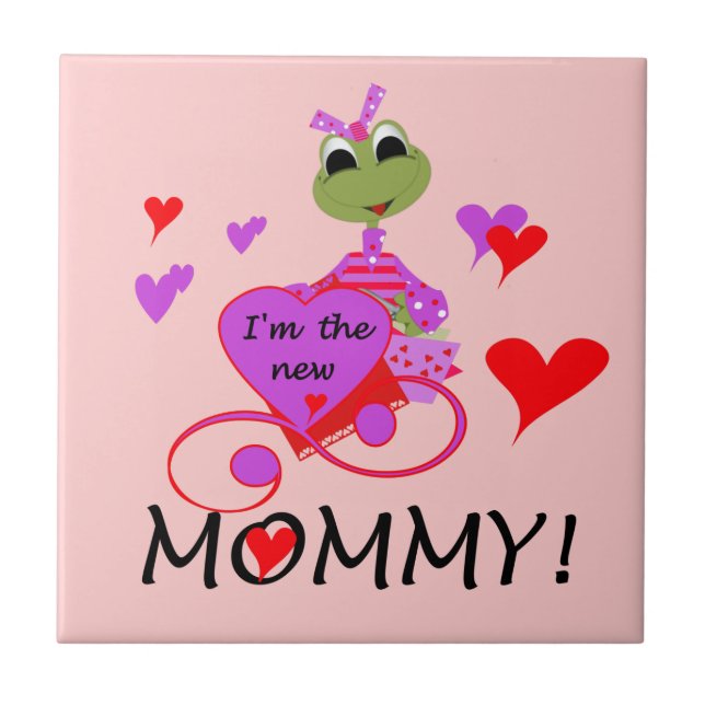 Frog New Mommy Gifts Fliese (Vorderseite)