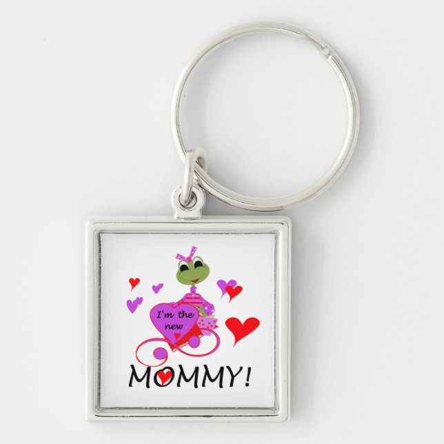 Frog New Mommy Gifts Schlüsselanhänger (Vorne)