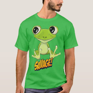 Frog Niedlich Kawaii Toon T-Shirt