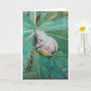"Frog on Green" von AlarsenArtist Karte