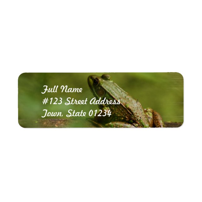 Frog on Log Mailing Labels (Vorne)