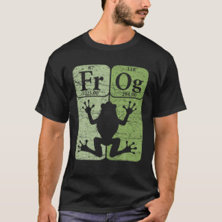 Frog Periodic Table Elements Herpetologe Frog Lo T-Shirt