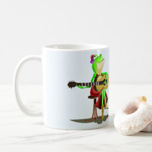 Frog Playing Guitar Funny Mug Kaffeetasse