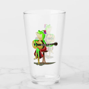 Frog Playing Guitar - Romantik - Liebe Glas