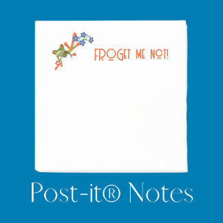 Frog Post-it® Notes "FROG me not!"