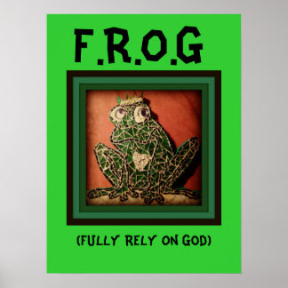 FROG Poster verlässt sich auf Gott
