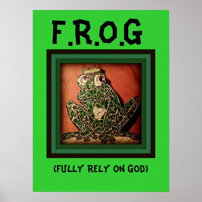 FROG Poster verlässt sich auf Gott (Vorne)
