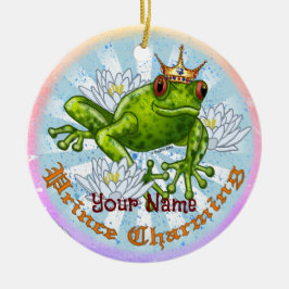 Frog Prince Charming Keramik Ornament