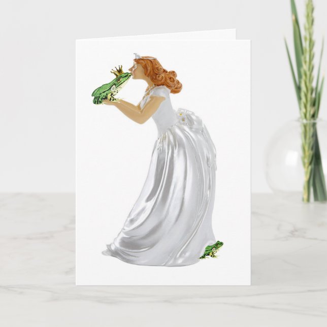 Frog Prince Feiertagskarte (Vorderseite)