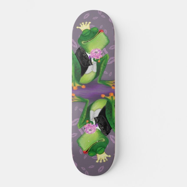 Frog Prince Fun Skateboard Kiss (Vorderseite)