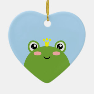 Frog Prince Keramik Ornament
