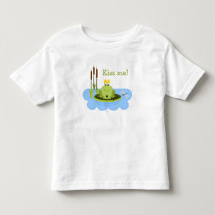 Frog Prince Kiss Me Kleinkind T-shirt