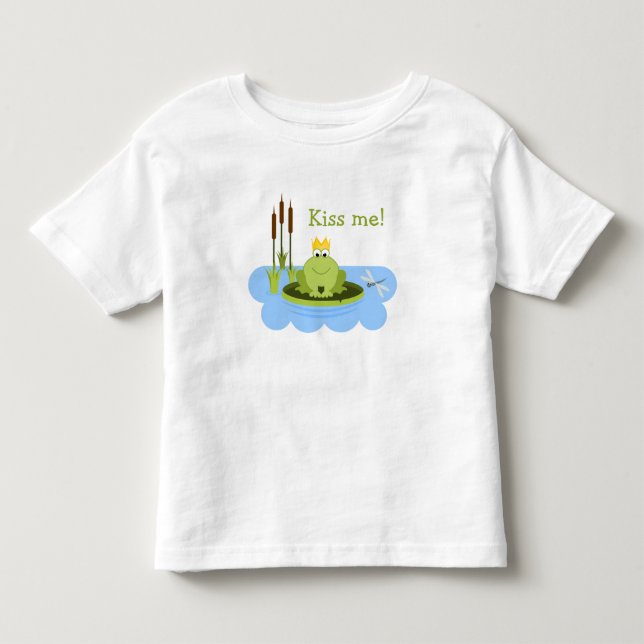 Frog Prince Kiss Me Kleinkind T-shirt (Vorderseite)