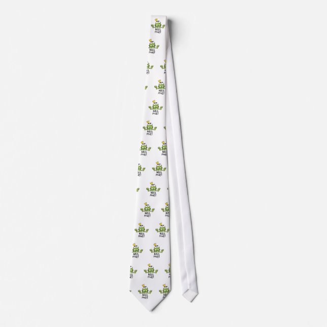Frog Prince Kiss Me Krawatte (Vorderseite)
