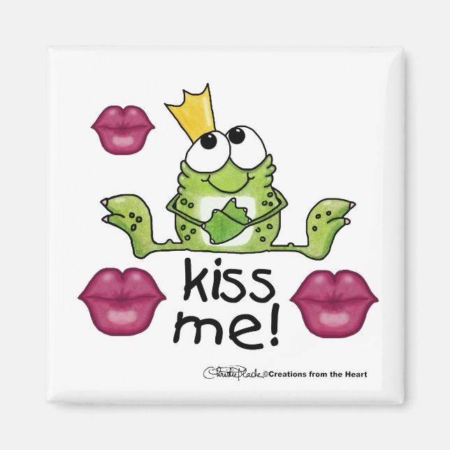 Frog Prince Kiss Me Magnet (Vorne)