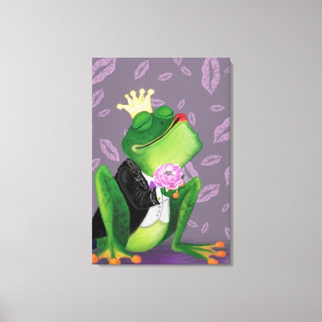 Frog Prince - Kissy Leinwanddruck (Vorderseite)