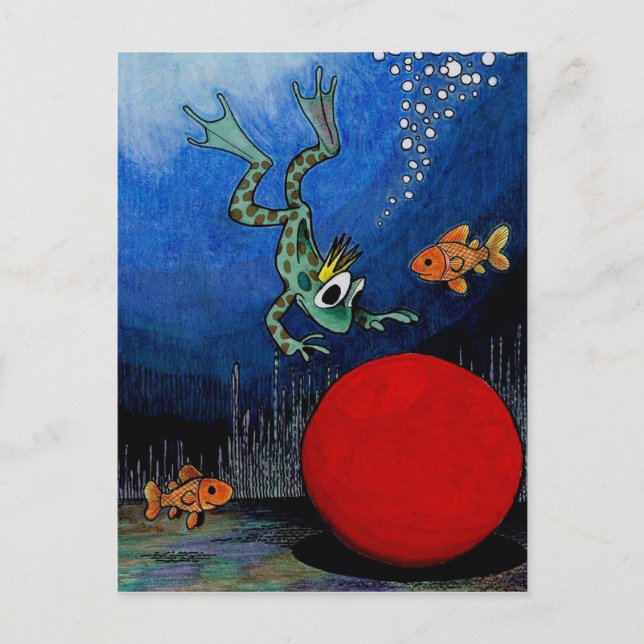 Frog Prince Postkarte (Vorderseite)