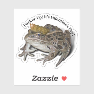 Frog Prince Valentine Aufkleber