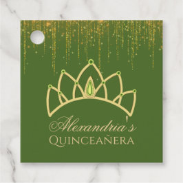 Frog Princess Quinceanera Birthday Favor Tag Geschenkanhänger
