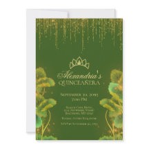 Frog Princesse Quinceanera Invitation