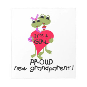 Frog Proud Grandmatt Girl Gifts Notizblock