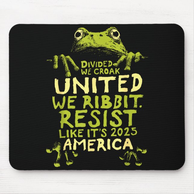 Frog Resist Cute Funny  Mousepad (Vorne)