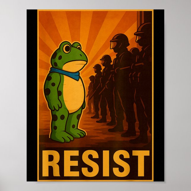 Frog Resist Rtland Frog Protest - Rtland Frog Acti Poster (Vorne)