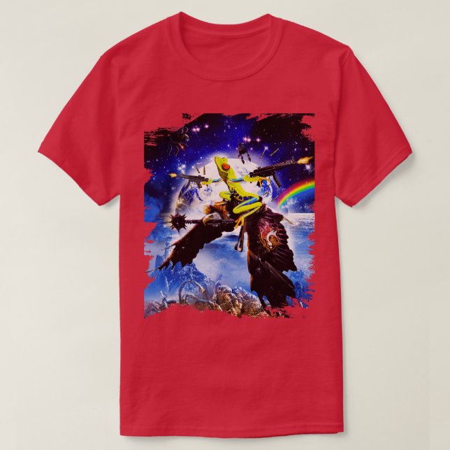 Frog Riding Eagle T-Shirt (Design vorne)
