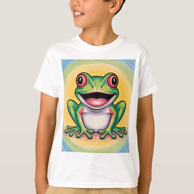 Frog’s Gentle Smile T-Shirt (Vorderseite)