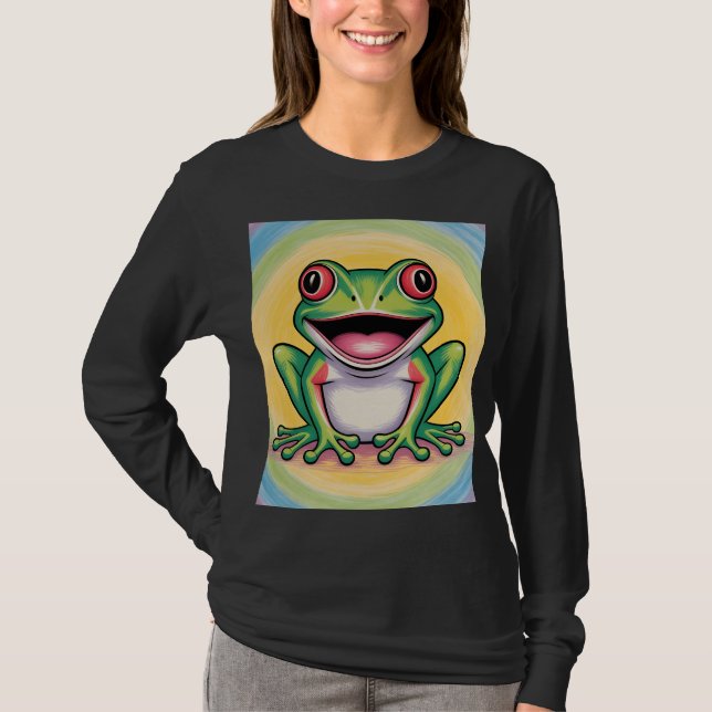 Frog’s Gentle Smile T-Shirt (Vorderseite)