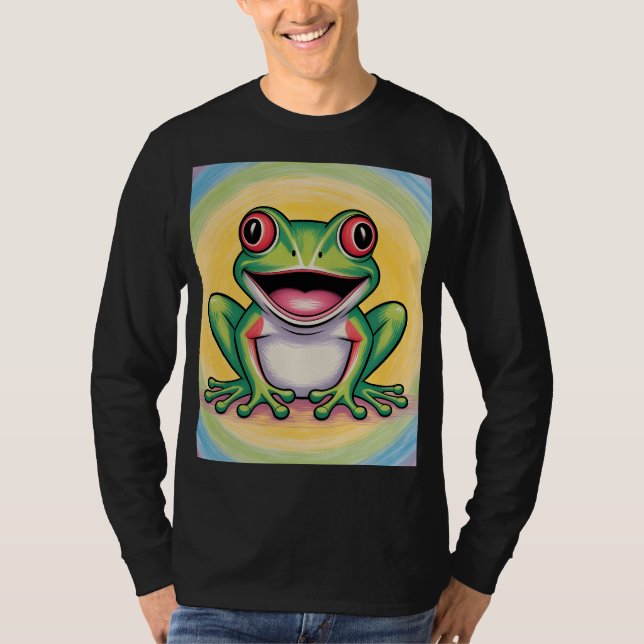 Frog’s Gentle Smile T-Shirt (Vorderseite)