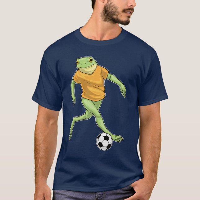 Frog Soccer Player Soccer T-Shirt (Vorderseite)