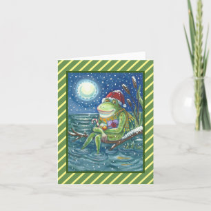 FROG SUR JOURNAL VACANCES NOËL CARTE DE RECONNAISS