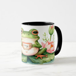 Frog Tea Mug - Cute Kawaii Hoppy Hour Gift Tasse