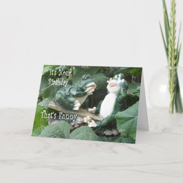 Frog TitterTatter anpassen Karte (Vorderseite)