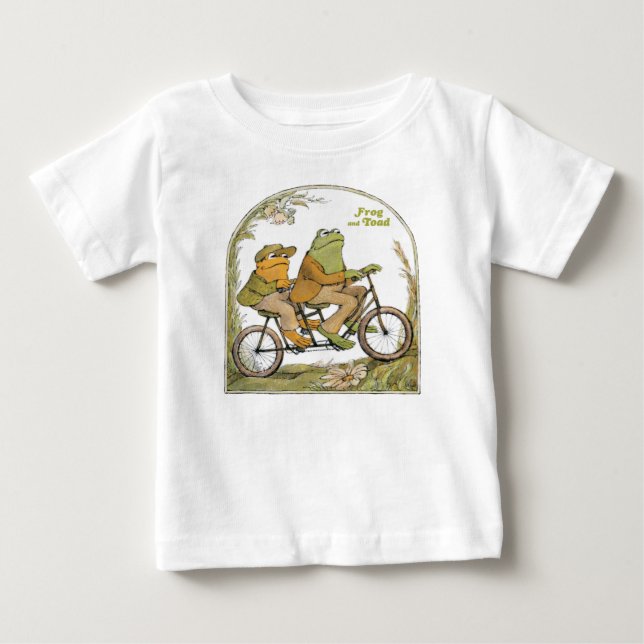 Frog und Toad Fahrrad gebaut für zwei Baby T-shirt (Vorderseite)