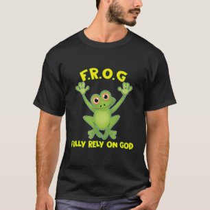 Frog verlässt sich auf das Christentum Gottes T-Shirt