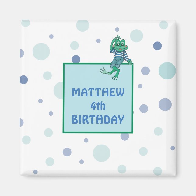 Frog Wearing Jeans Magnet (Vorne)