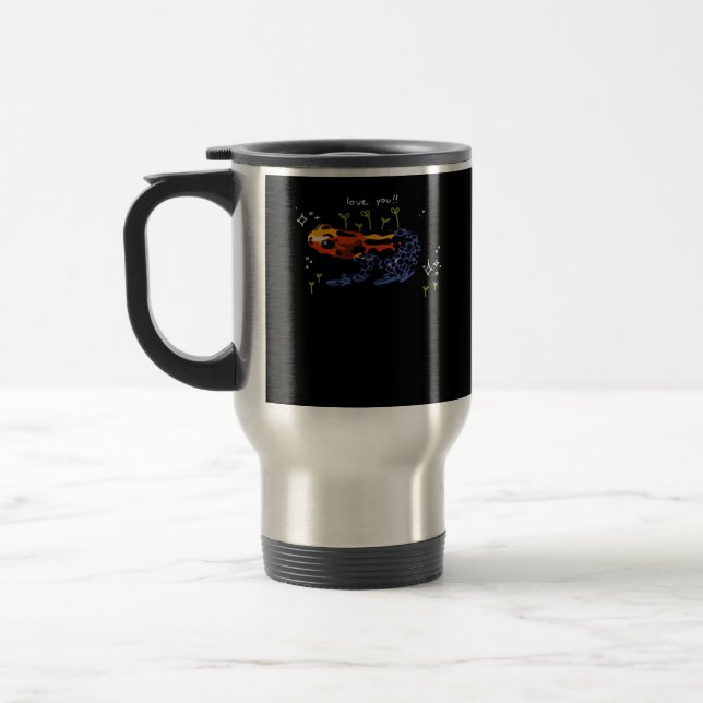 Frog Who Loves You Simple Classic Style Reisebecher (Links)